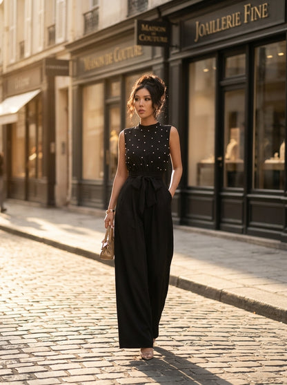 La Plumetis Noir — Jambes Larges