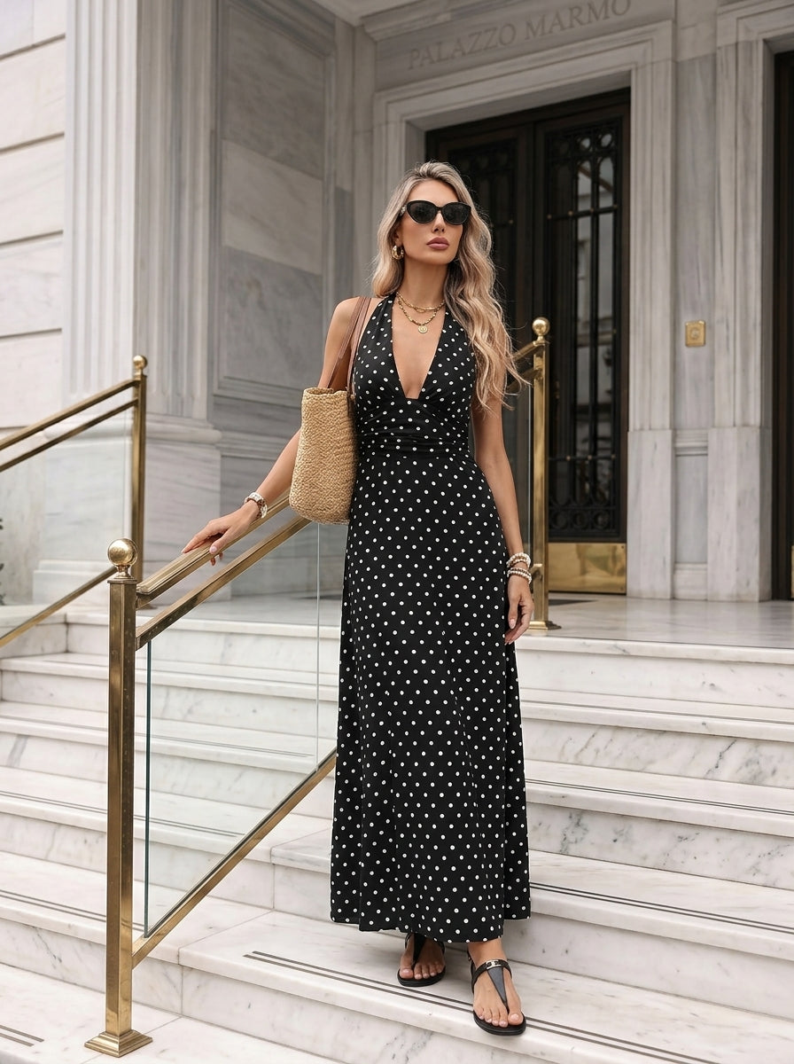 Robe midi trapèze élégante