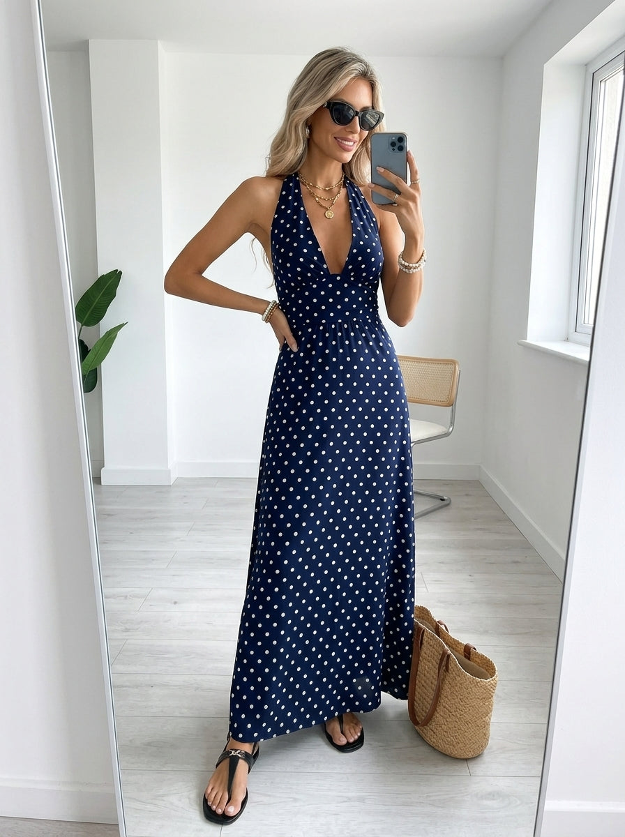 Robe midi trapèze élégante
